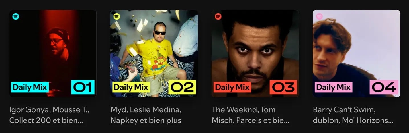 Daily Mix Spotify Playlists